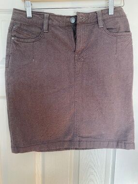 Cotton Ginny Eco-Ganic Organic Cotton Blend Brown Skirt - Sz 9